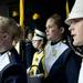 Michigan Marching Band drum major Jeffrey McMahon before taking the field on Saturday. Daniel Brenner I AnnArbor.com